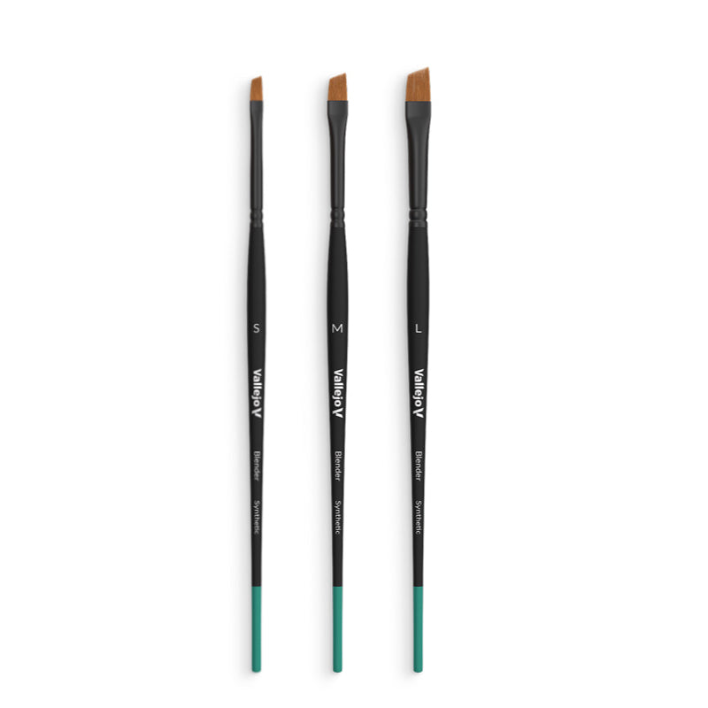 pinceles para maquetas punta angular biselada blender vallejo model