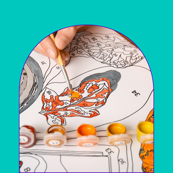 Pintar por números, Kits completos  