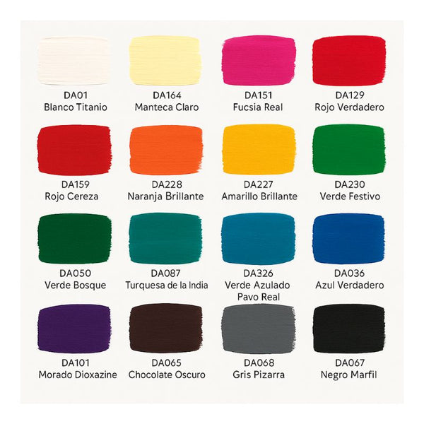 Tonos de Pack De 16 Pinturas Acrílicas 