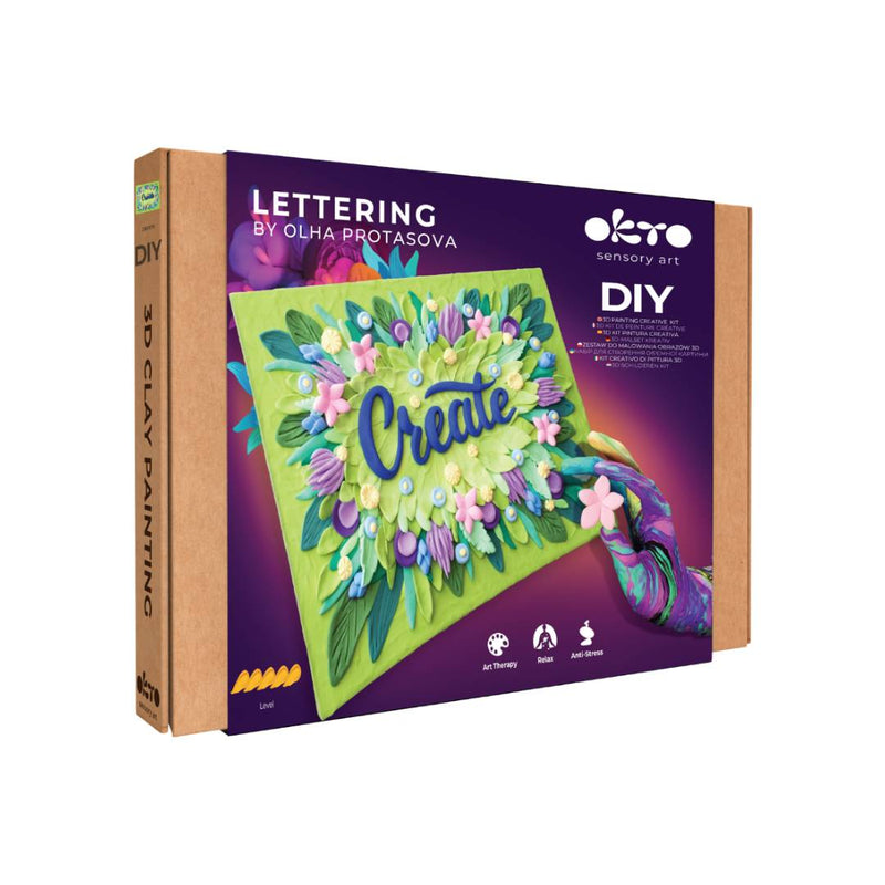 Pintar con Arcilla 3D Lettering Create OKTO