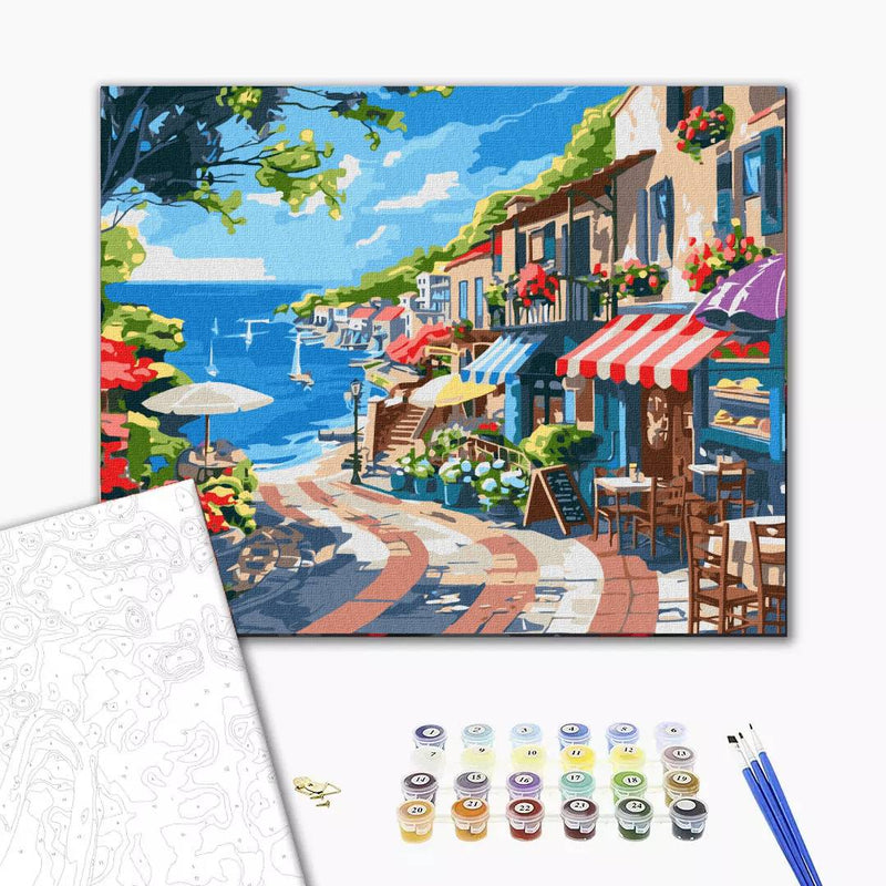 pintar por numeros embarcacion costera ideyka