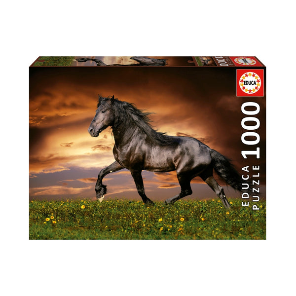 Puzzle 1000 piezas Caballo de Trote con ilustración realista