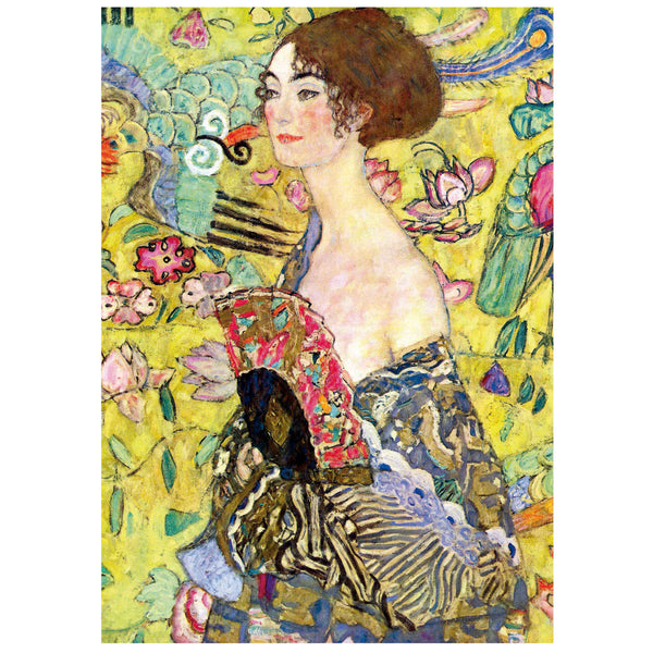 Puzzle 1000 piezas Dama con Abanico, Gustav Klimt  Educa 