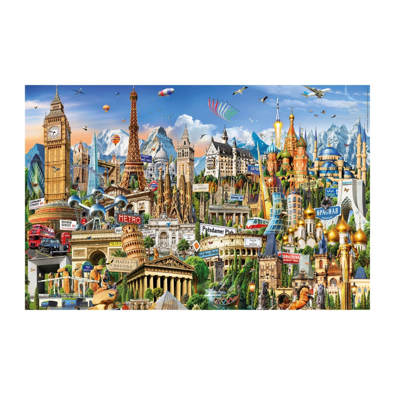 Puzzle 1000 piezas Símbolos de Europa Miniature Educa 