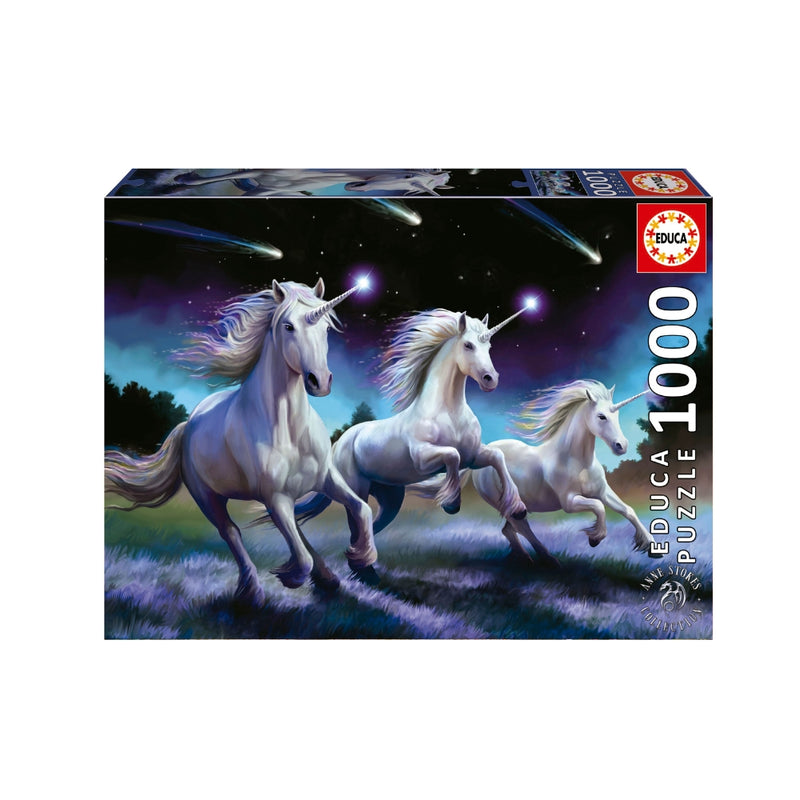 Puzzle 1000 piezas Unicornios Anne Stokes Educa