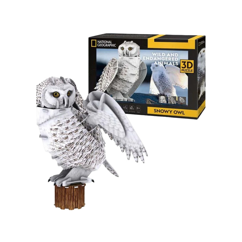 Puzzle 3D Búho Nival de CubicFun y National Geographic