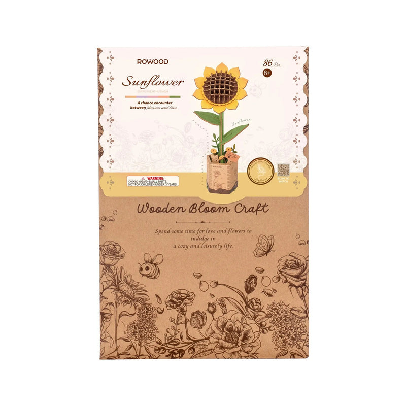 puzzle 3D de madera sunflower robotime