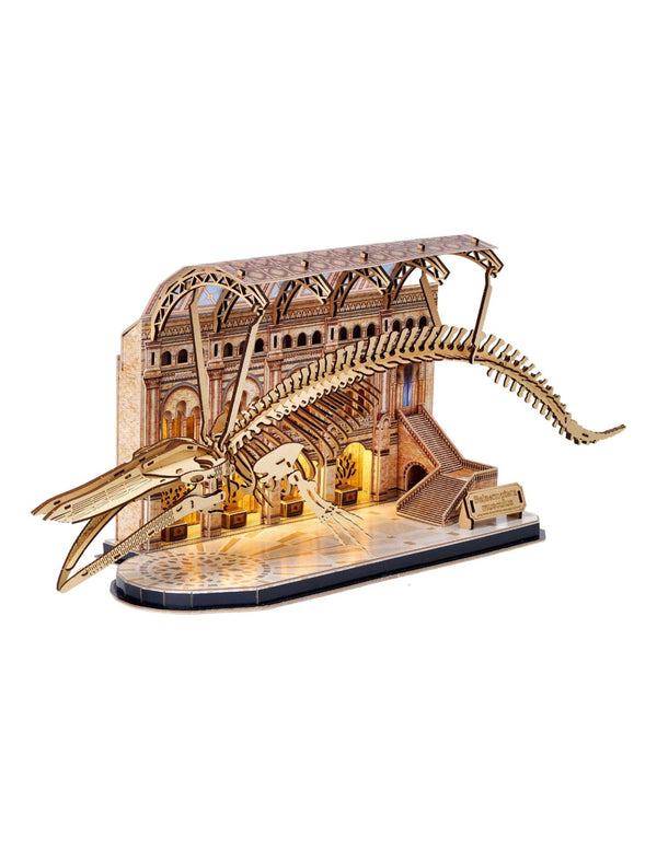 Puzzle 3D Ballena Azul Natural Museum con Luz LED