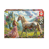 Puzzle 500 Piezas Hadas, Unicornios y Mariposas Educa