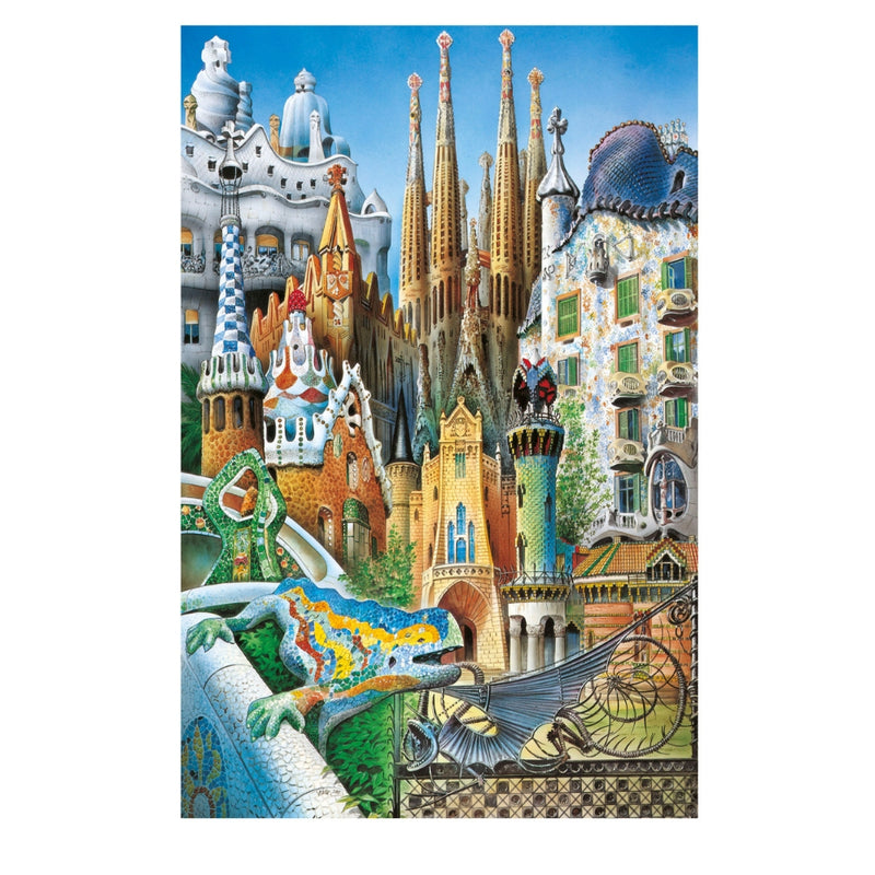 Puzzle 1000 Piezas Gaudí Collage Miniature Educa