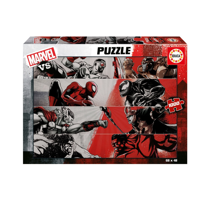 Puzzle Educa 1000 Piezas Marvel VS rompecabezas de superhéroes