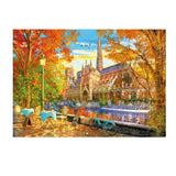 Puzzle 1000 piezas Otoño en la catedral Notre Dame