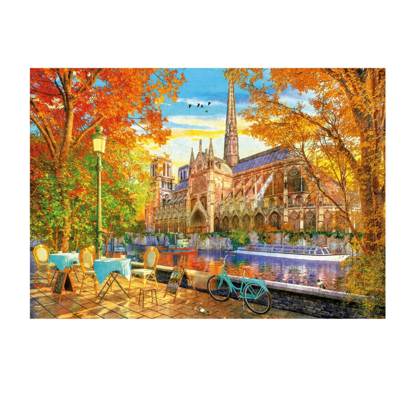 Puzzle 1000 piezas Otoño en la catedral Notre Dame