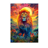 Puzzle 500 Piezas Mirada Majestuosa del León Educa