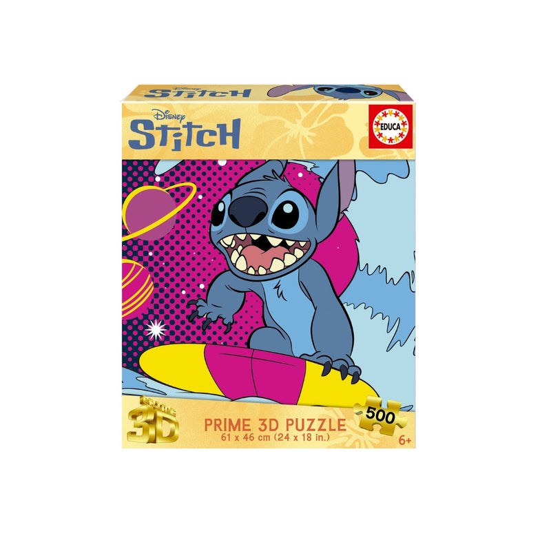 Puzzle 500 Piezas Stitch 3D Lenticular Educa
