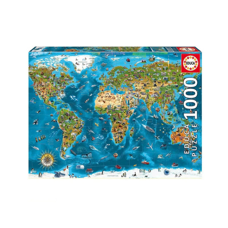 Puzzles Educa 1000 piezas Maravillas del Mundo  