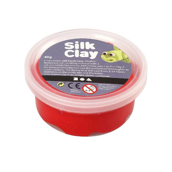 Pasta Silk Clay 40Gr Red Rojo