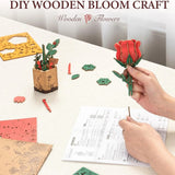 puzzle d3D rosa roja robotime