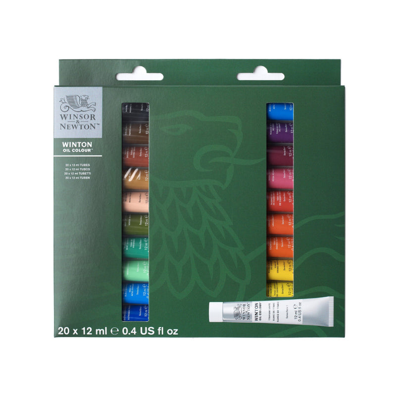 Conjunto inicial de 20 tintas a óleo Winton Winsor & Newton