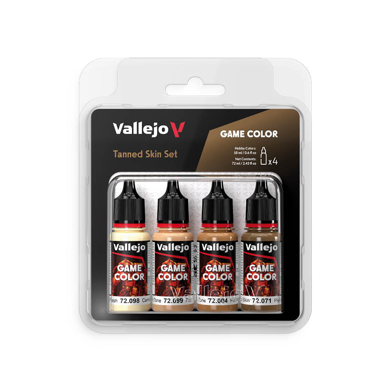 set de pinturas vallejo game color tanned skin