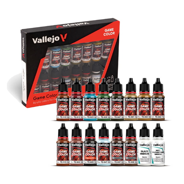 set specialist vallejo game color 16 pinturas