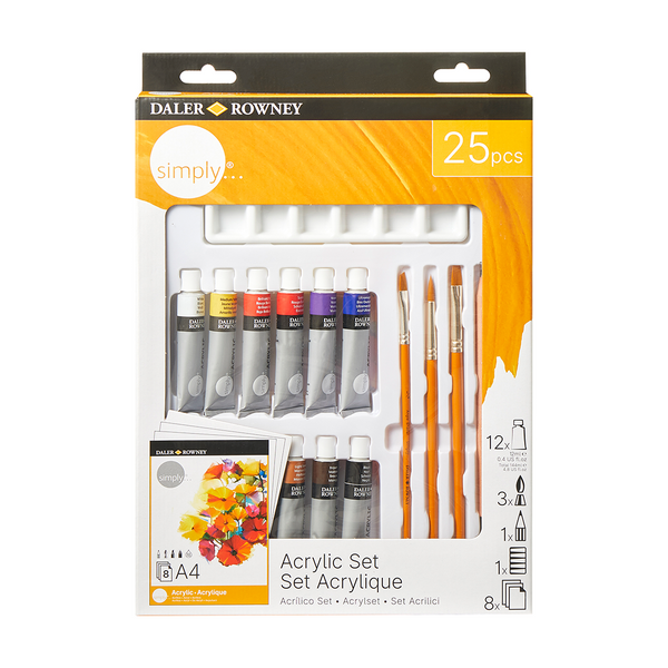 Conjunto em acrílico Simply Daler Rowney