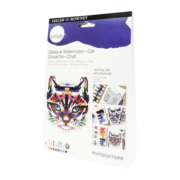 Conjunto de pinturas a têmpera para gatos Daler Rowney