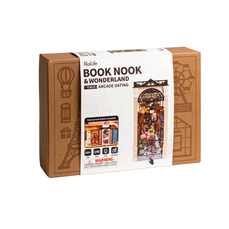Book Nook Rolife Arcade Dating con diseño artesanal