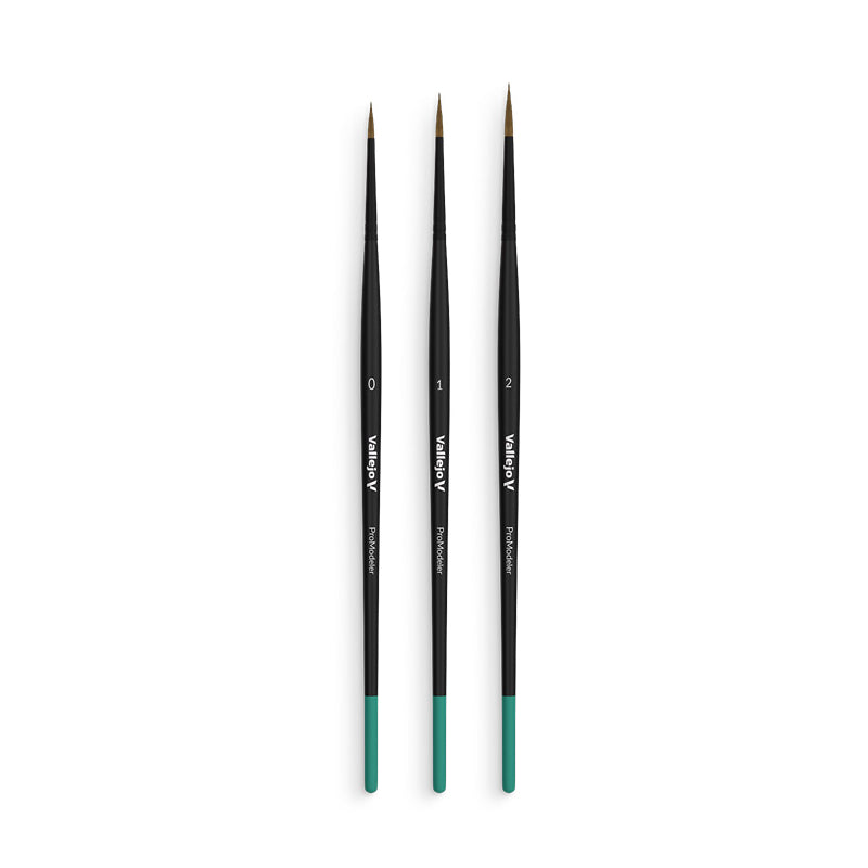 Set Pinceles Modelismo Natural ProModeler Ancho Vallejo Model