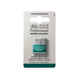 acuarela profesional winsor & newton media pastilla verde cobalto oscuro