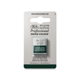 acuarela profesional winsor & newton media pastilla verde de perileno