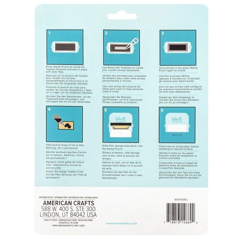 manual de uso kit de estampacion we r