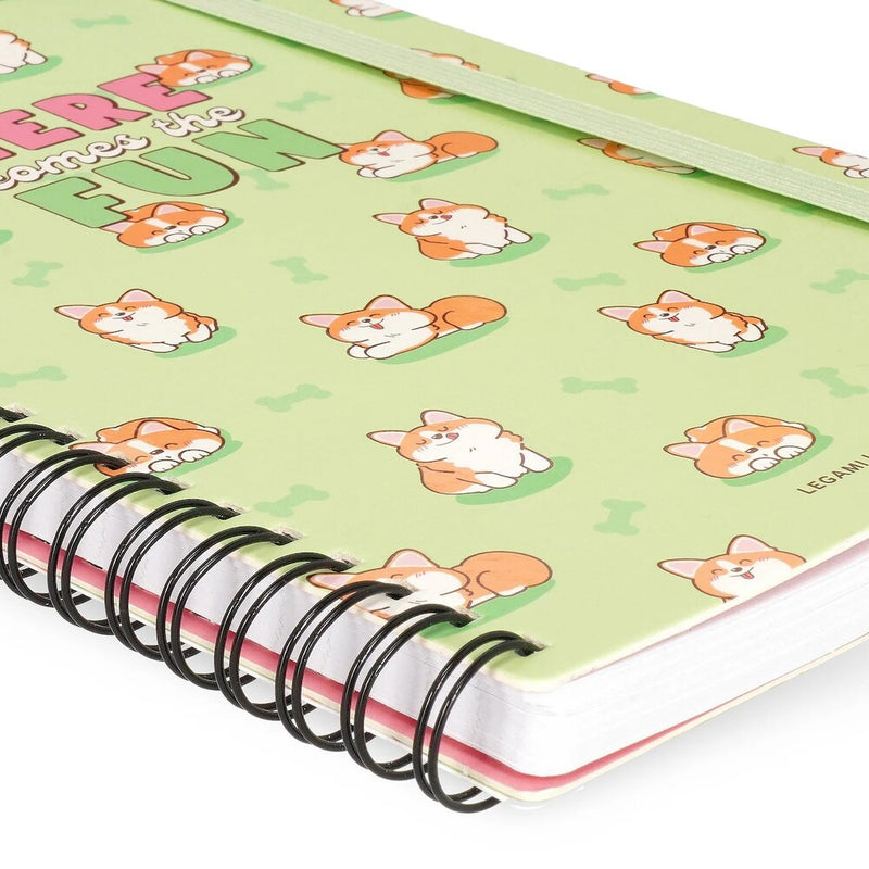 cuaderno con espiral A5 legami corgi