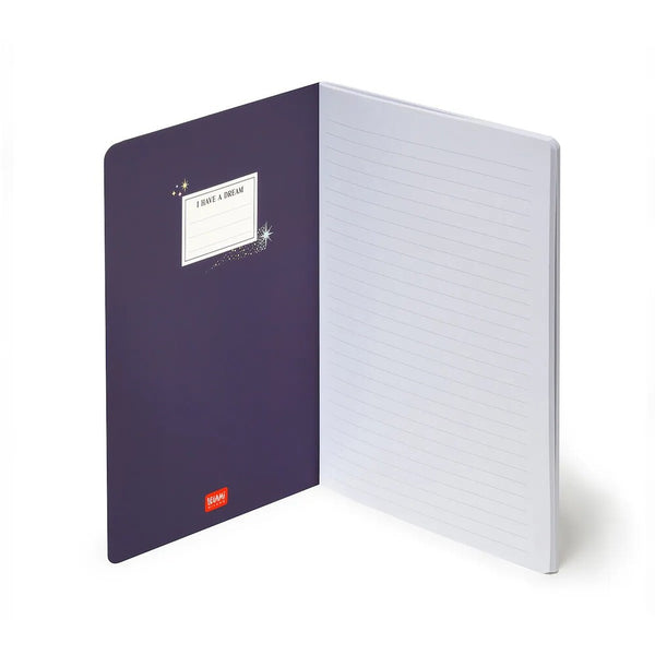 libreta a5 con hojas a rayas legami stars