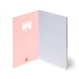 libreta a5 con hojas a rayas corgi legami