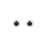 Ojos de Seguridad Blanco y Negro con Cierre