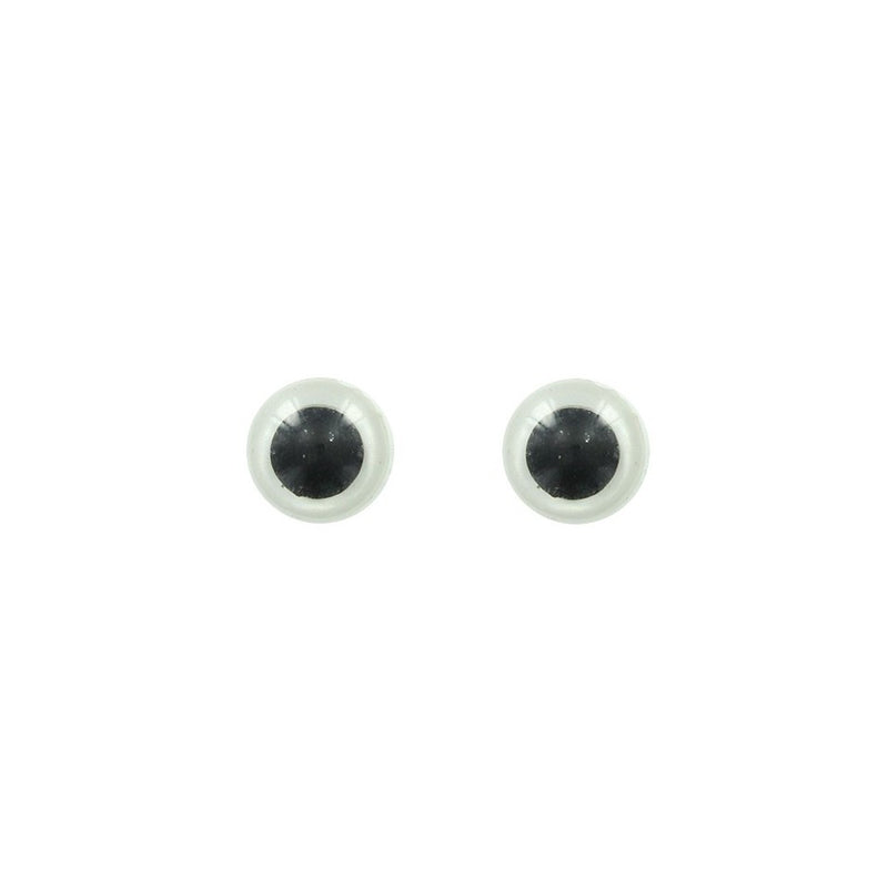 Ojos de Seguridad Blanco y Negro con Cierre
