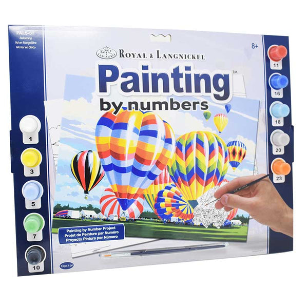 Set Pintar por Números ROYAL & LANGNICKEL Globos - milbby tienda de manualidades bellas artes y scrap