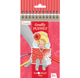 Cuaderno Colorear Dibujos Hadas Convertible en 24 Marionetas Tamaño Bolsillo Graffy Puppet de Avenue Mandarine (2)