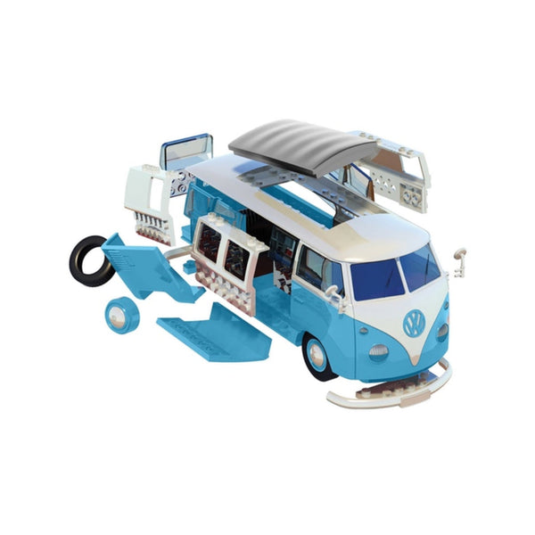 Maqueta Furgoneta Volkswagen Camper Van Azul Quick build Airfix (1)