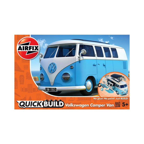 Maqueta Furgoneta Volkswagen Camper Van Azul Quick build Airfix