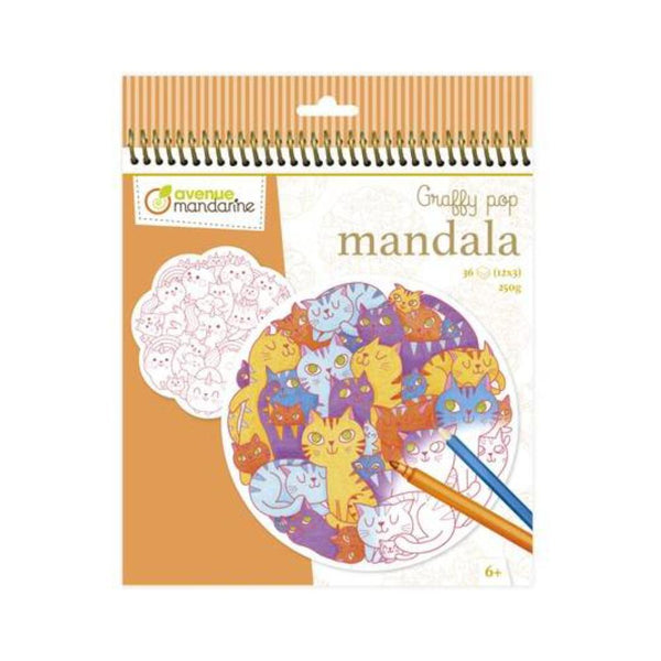 Cuaderno Colorear Graffy Mandala Gatos Revoltijos Decopatch