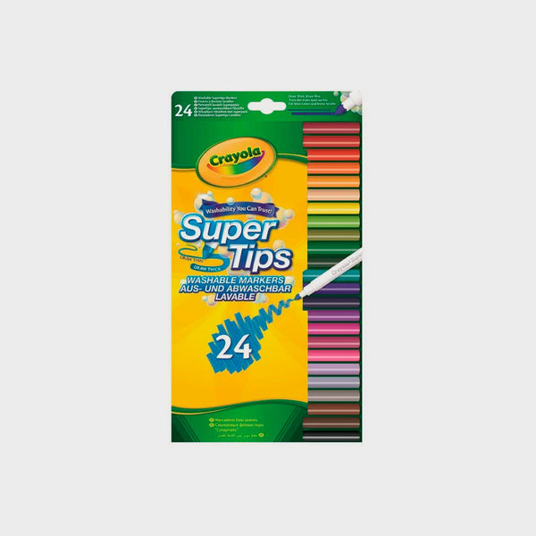Estuche Rotuladores Súper Punta Lavables CRAYOLA 24 unidades