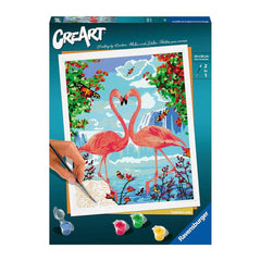 Pintar por Números Flamencos Enamorados