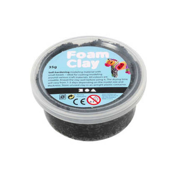 Pasta de Modelar Negro Foam Clay 35 gr