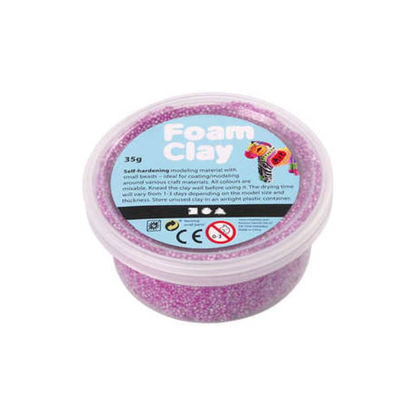 Pasta de Modelar Morado Neón Foam Clay 35 gr