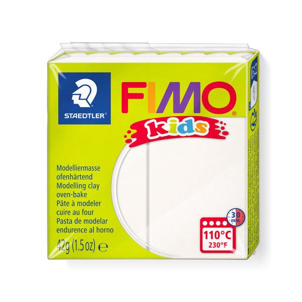 Pasta de Modelar 42g Fimo Kids & Fimo Kids Pastilla 42g Blanco