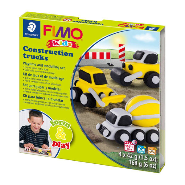 Kit Form & Play Monster Camión de Construcción Fimo Kids