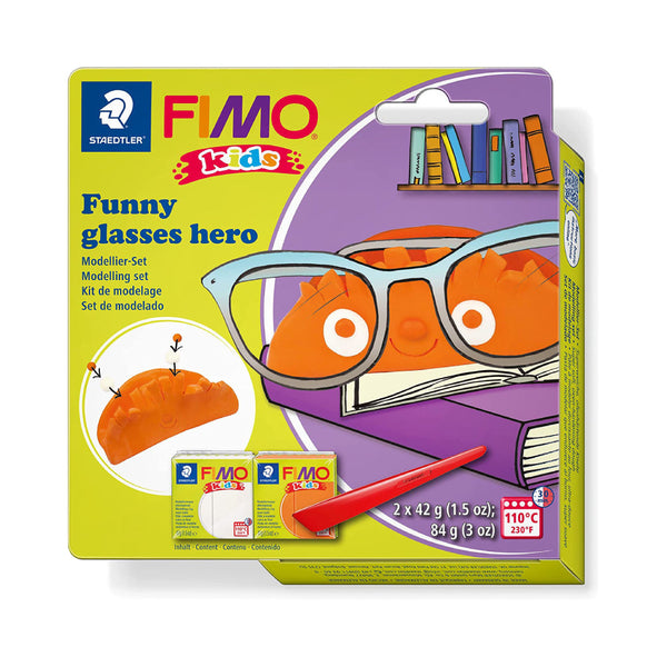 Kit Pasta de Modelar Funny Glasses Hero Fimo Kids
