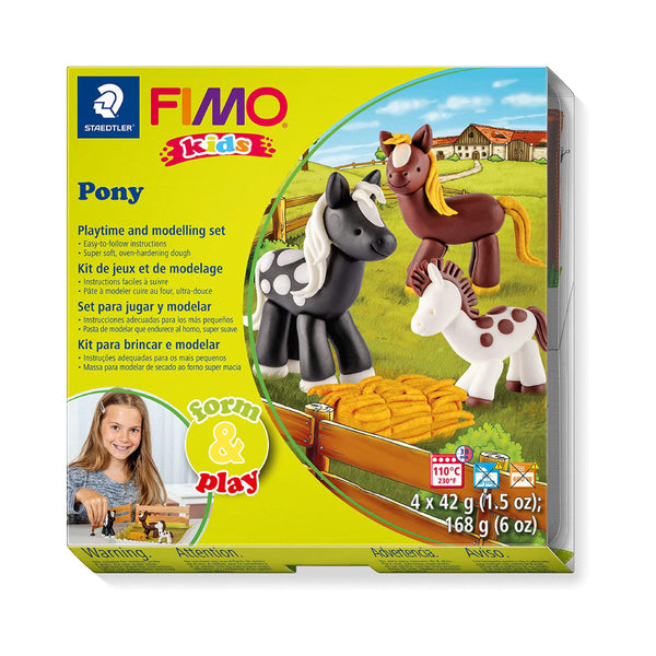 Kit Form & Play Pony Fimo Kids